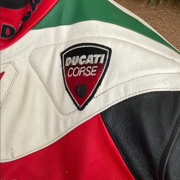 Red and Black Bomber Jacket with Racing Design with the pants - Picture 3 of 12